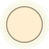 Beautiful rounded frame design. vector