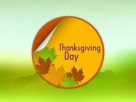 Happy Thanksgiving Background. vector