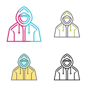 icono de vector de hacker