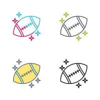 icono de vector de rugby