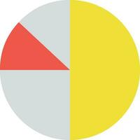 Flat icon of a pie chart. vector