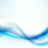 Abstract blue wave background. vector