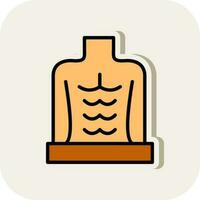 abdominales vector icono diseño