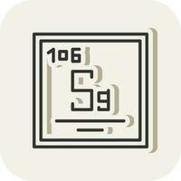 Seaborgium Vector Icon Design