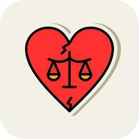 Divorce Vector Icon Design