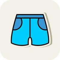 Swim shorts Vector Icon Design