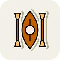 Kayak Vector Icon Design