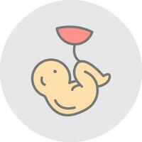 Fetus Vector Icon Design