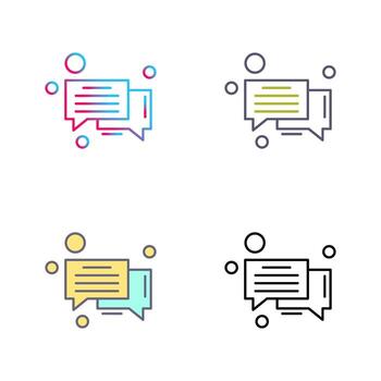 icono de vector de burbuja de mensaje