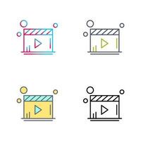 Video Player Vector Icon