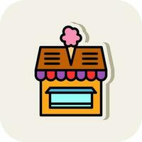 Ice cream shop Vector Icon Design