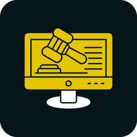 Online court Vector Icon Design