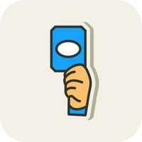 Yellow card Vector Icon Design