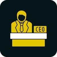 CEO vector icono diseño