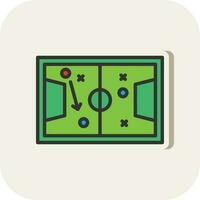 Soccer tactics sketch Vector Icon Design