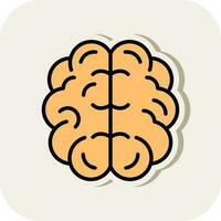 diseño de icono de vector de cerebro