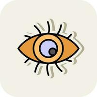 diseño de icono de vector de ojo