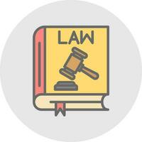Law book Vector Icon Design