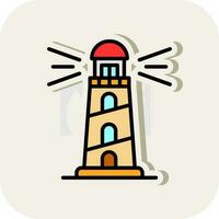 Lighthouse Vector Icon Design