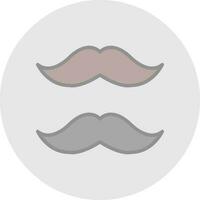 diseño de icono de vector de bigote