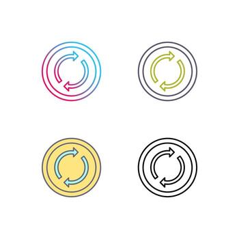 icono de vector de bucle