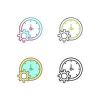 Time Setting Vector Icon