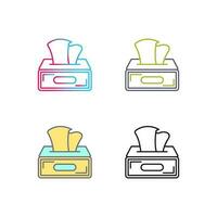 Tissue Box Vector Icon