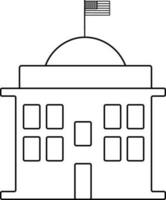 United States Capitol Building symbol. vector