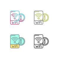 icono de vector de señal wifi