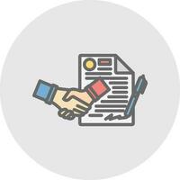 Contract Vector Icon Design