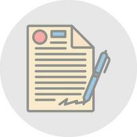 Contract Vector Icon Design