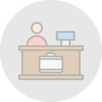 Check-in Vector Icon Design