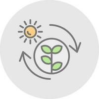 Photosynthesis Vector Icon Design