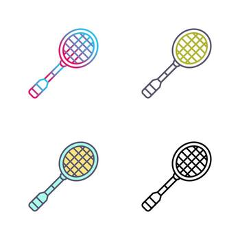 icono de vector de raqueta