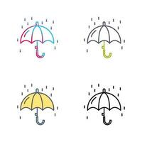 Raining Vector Icon