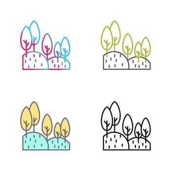 icono de vector de bosque