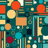 abstract retro pattern design vector