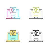 E Learning Vector Icon