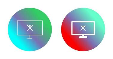Unique Disconnected Network Vector Icon