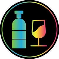 Wine bottle Vector Icon Design