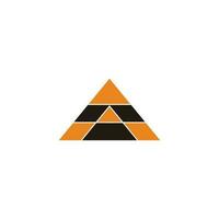 triangles mosaic colorful geometric logo vector