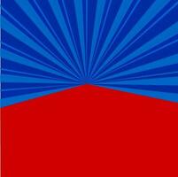 Abstract rays background in blue and red colors. vector