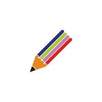 colorful simple pencil geometric symbol vector