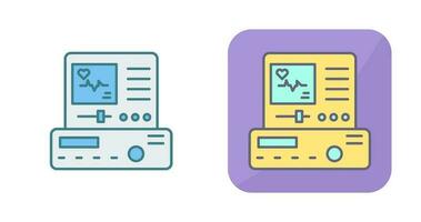 icono de vector de electrocardiograma