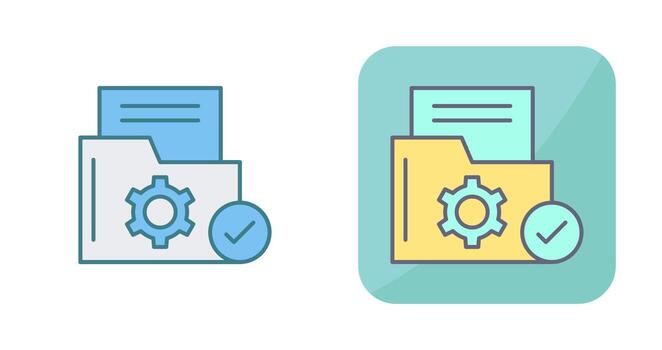 icono de vector de carpeta