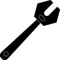 BW wrench in flat style. vector