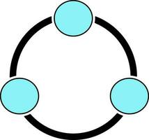 Network group in flat style. vector