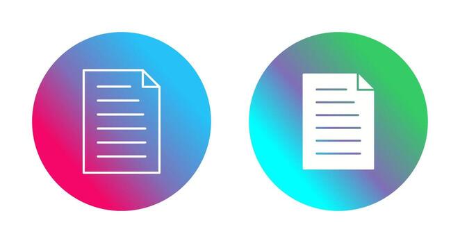 icono de vector de documento único