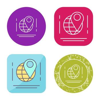 icono de vector de mapa