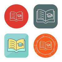 Open Book Vector Icon